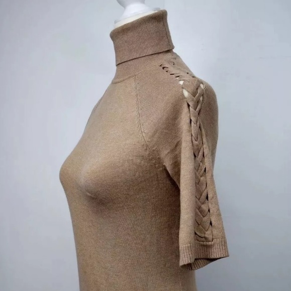 Cache Sweaters - CACHE turtle neck sweater Sz s  cream  color